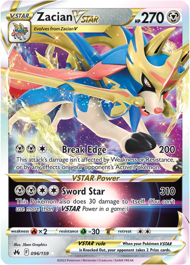 Zacian VSTAR (096/159) [Sword & Shield: Crown Zenith] Pokémon