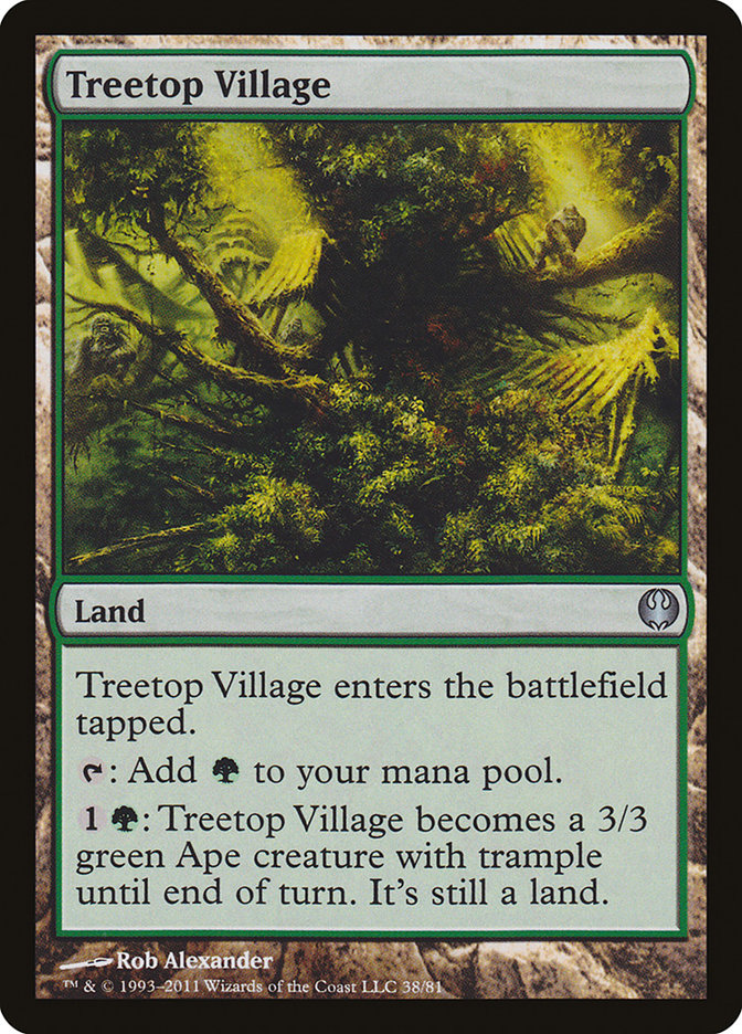 Treetop Village [Duel Decks: Knights vs. Dragons] Magic: The Gathering