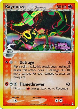 Rayquaza (26/110) (Delta Species) (Stamped) [EX: Holon Phantoms] Pokémon