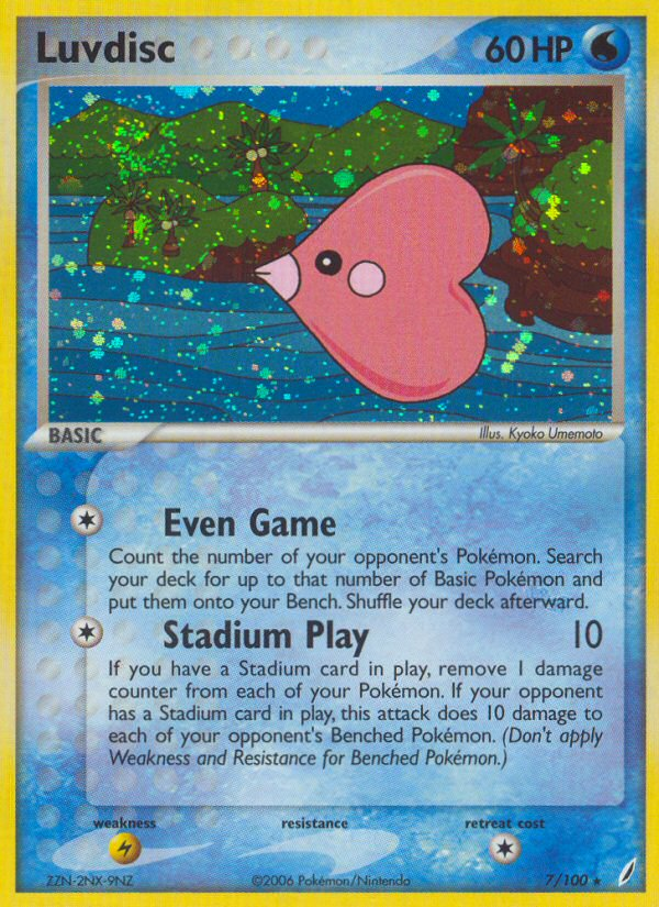 Luvdisc (7/100) [EX: Crystal Guardians] Pokémon