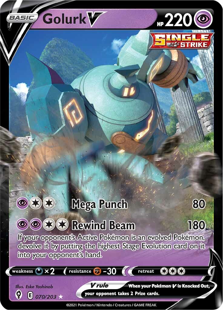 Golurk V (070/203) [Sword & Shield: Evolving Skies] Pokémon