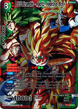 SS3 Scramble - Raditz, Vegeta & Broly (BT7-130) [Assault of the Saiyans] Dragon Ball Super