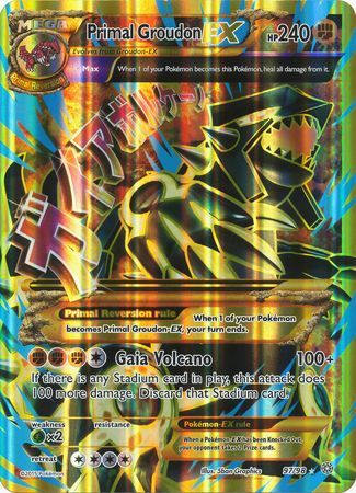 Primal Groudon EX (97/98) (Jumbo Card) [XY: Ancient Origins] Pokémon