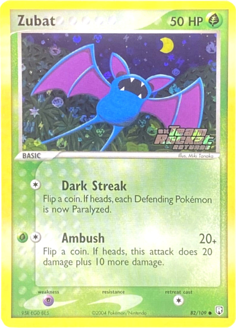 Zubat (82/109) (Stamped) [EX: Team Rocket Returns] Pokémon