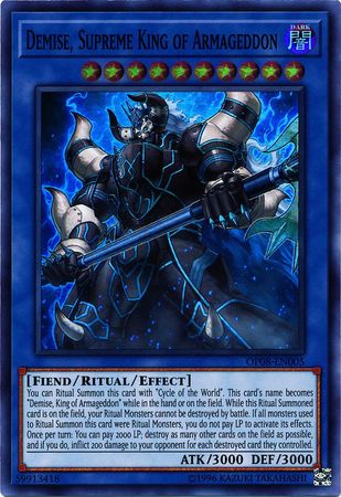 Demise, Supreme King of Armageddon [OP08-EN005] Super Rare Yu-Gi-Oh!