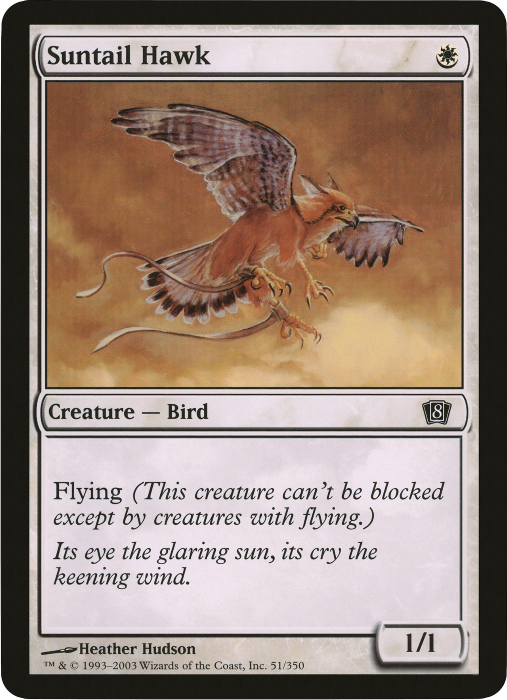 Suntail Hawk (Oversized) [Eighth Edition Box Topper] Magic: The Gathering