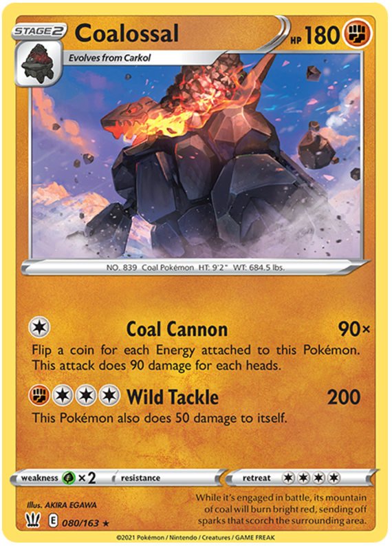 Coalossal (080/163) [Sword & Shield: Battle Styles] Pokémon