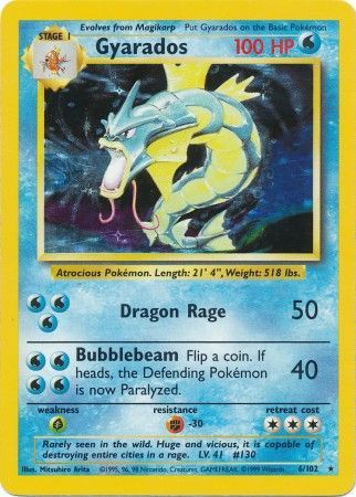 Gyarados (6/102) [Base Set Unlimited] Pokémon