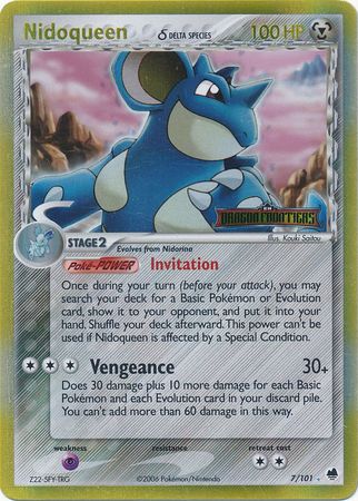 Nidoqueen (7/101) (Delta Species) (Stamped) [EX: Dragon Frontiers] Pokémon