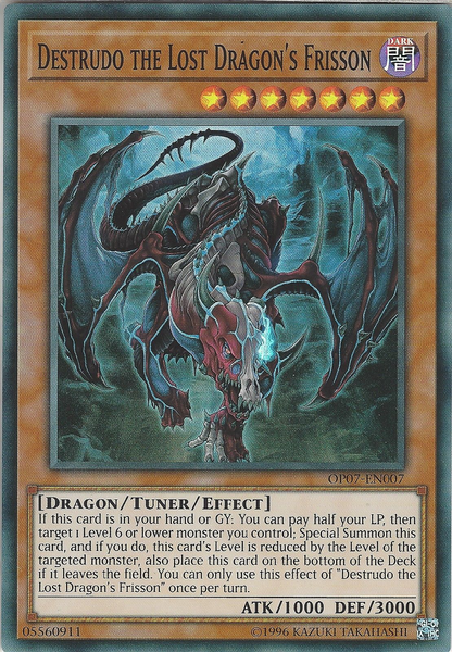 Destrudo the Lost Dragon's Frisson [OP07-EN007] Super Rare Yu-Gi-Oh!