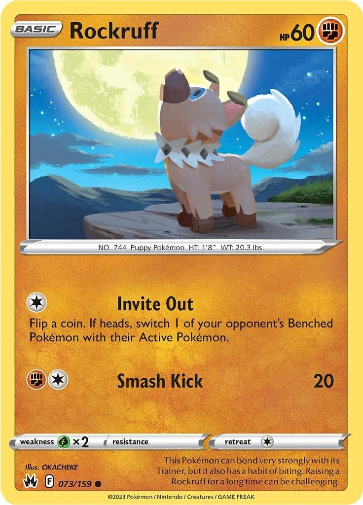 Rockruff (073/159) [Sword & Shield: Crown Zenith] Pokémon