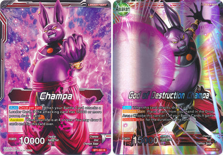 Champa // God of Destruction Champa (BT1-001) [Galactic Battle] Dragon Ball Super