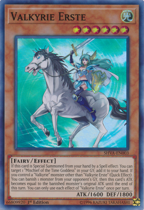 Valkyrie Erste [SHVA-EN003] Super Rare Yu-Gi-Oh!