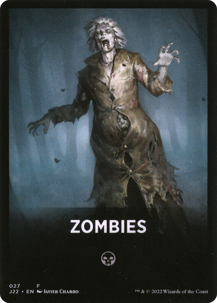 Zombies Theme Card [Jumpstart 2022 Front Cards] Magic: The Gathering