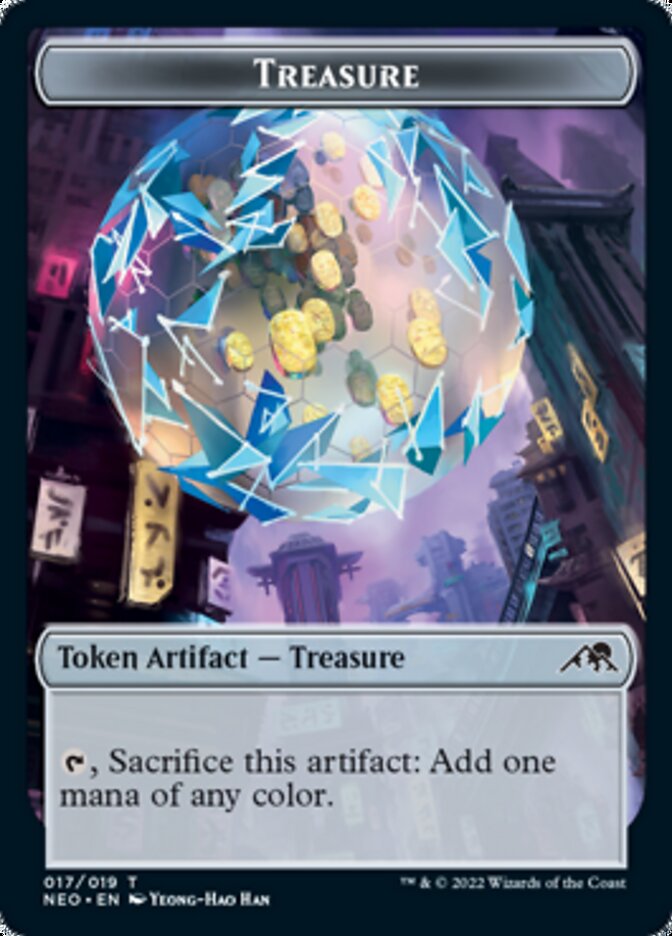 Treasure Token [Kamigawa: Neon Dynasty Tokens] Magic: The Gathering