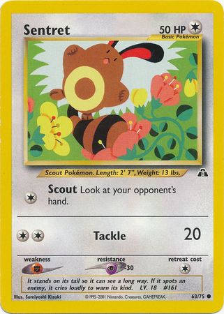 Sentret (63/75) [Neo Discovery Unlimited] Pokémon