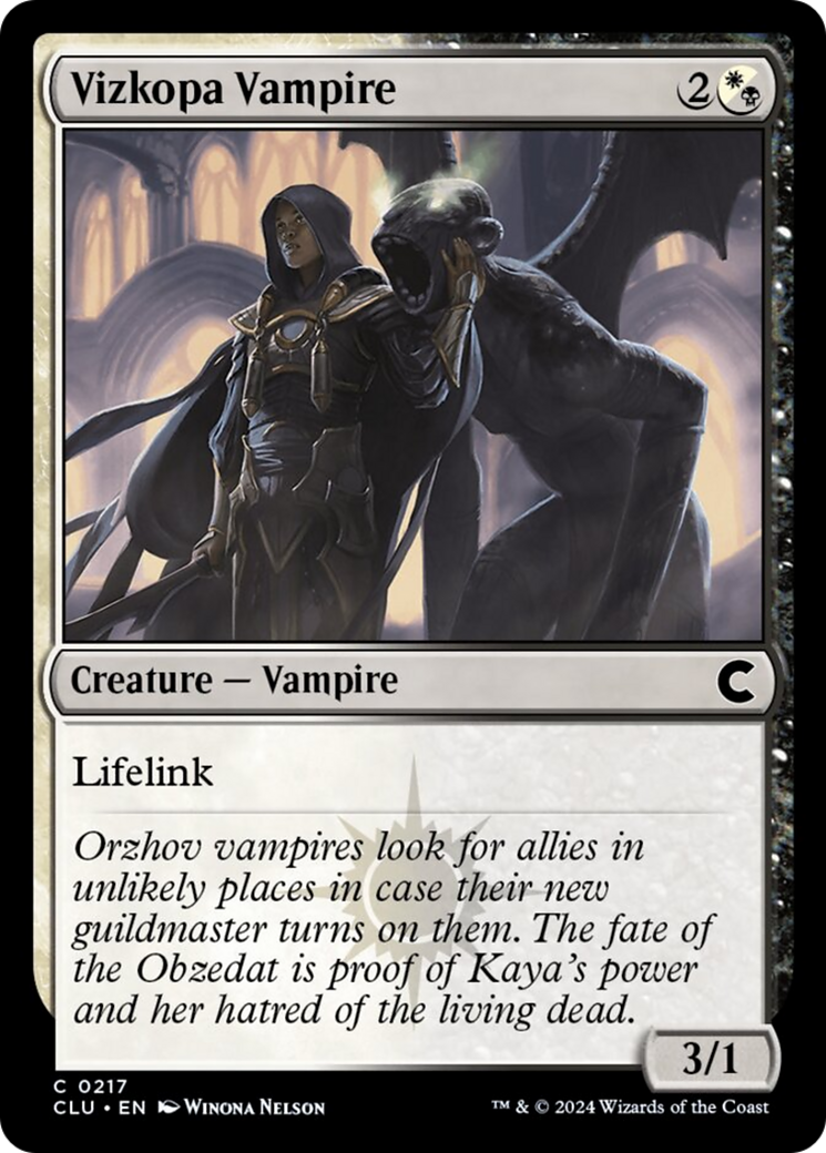 Vizkopa Vampire [Ravnica: Clue Edition] Magic: The Gathering