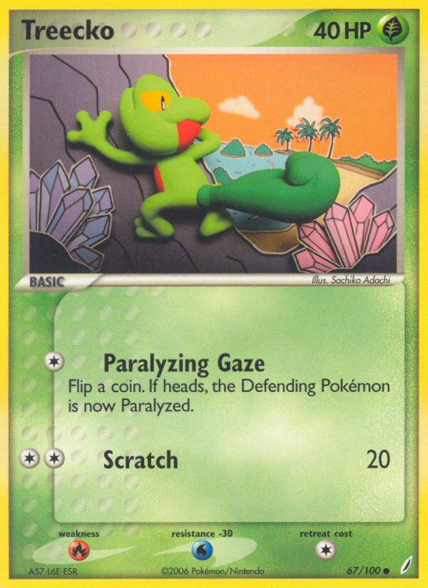 Treecko (67/100) [EX: Crystal Guardians] Pokémon