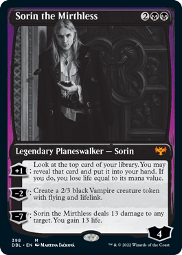 Sorin the Mirthless [Innistrad: Double Feature] Magic: The Gathering