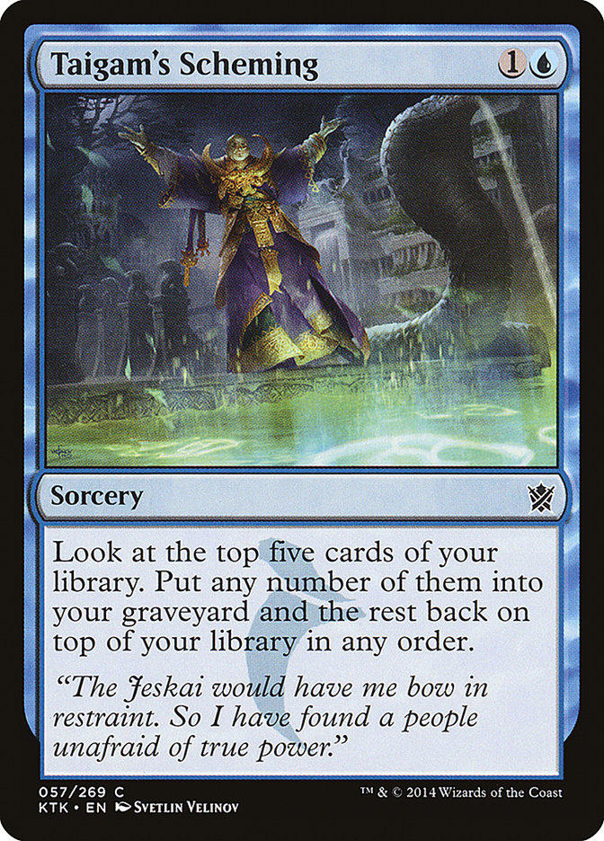 Taigam's Scheming [Khans of Tarkir] Magic: The Gathering