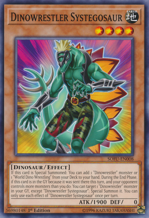 Dinowrestler Systegosaur [SOFU-EN008] Common Yu-Gi-Oh!