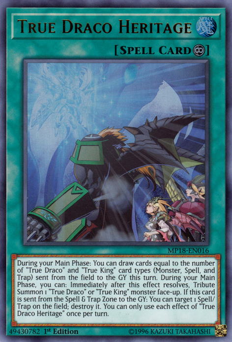 True Draco Heritage [MP18-EN016] Ultra Rare Yu-Gi-Oh!