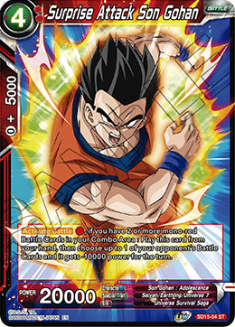 Surprise Attack Son Gohan (Starter Deck - Pride of the Saiyans) (SD15-04) [Cross Spirits] Dragon Ball Super