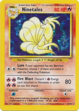 Ninetales (12/102) [Base Set Unlimited] Pokémon