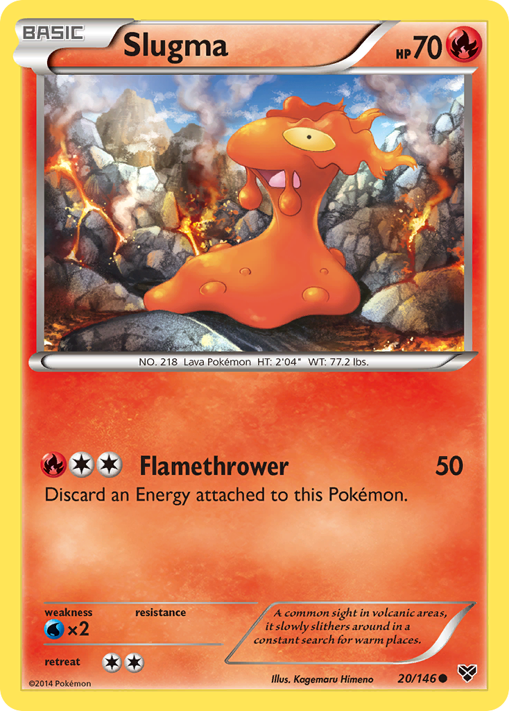 Slugma (20/146) [XY: Base Set] Pokémon