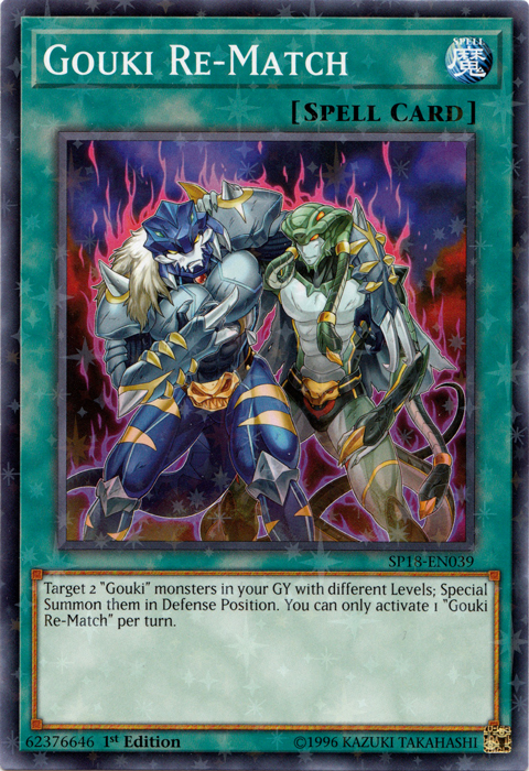 Gouki Re-Match [SP18-EN039] Starfoil Rare Yu-Gi-Oh!