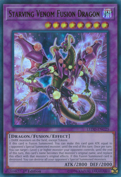 Starving Venom Fusion Dragon [LEDD-ENC25] Ultra Rare Yu-Gi-Oh!