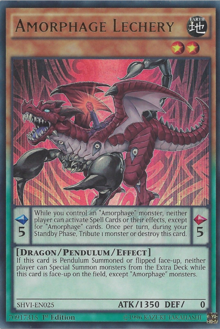 Amorphage Lechery [SHVI-EN025] Ultra Rare Yu-Gi-Oh!