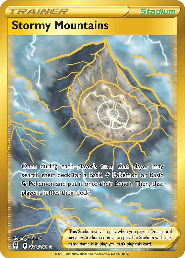 Stormy Mountains (232/203) [Sword & Shield: Evolving Skies] Pokémon