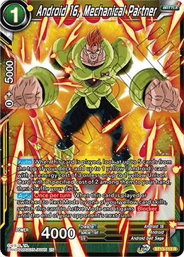 Android 16, Mechanical Partner (Rare) (BT13-113) [Supreme Rivalry] Dragon Ball Super