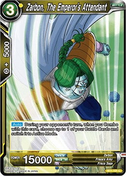 Zarbon, The Emperor's Attendant (BT1-101) [Galactic Battle] Dragon Ball Super