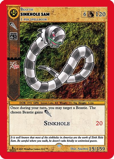 Sinkhole Sam [Cryptid Nation: First Edition] Metazoo