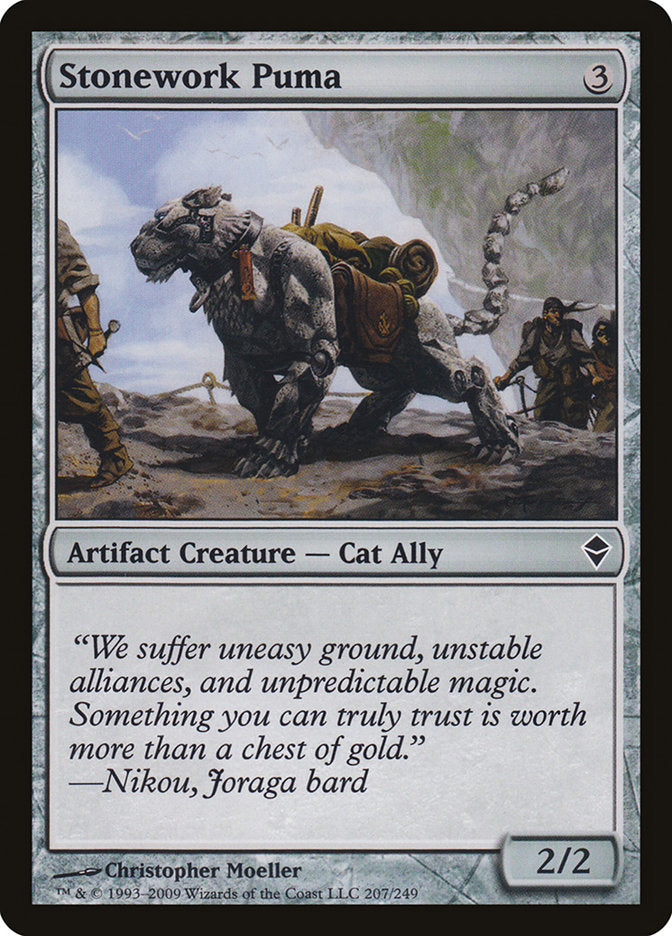 Stonework Puma [Zendikar] Magic: The Gathering