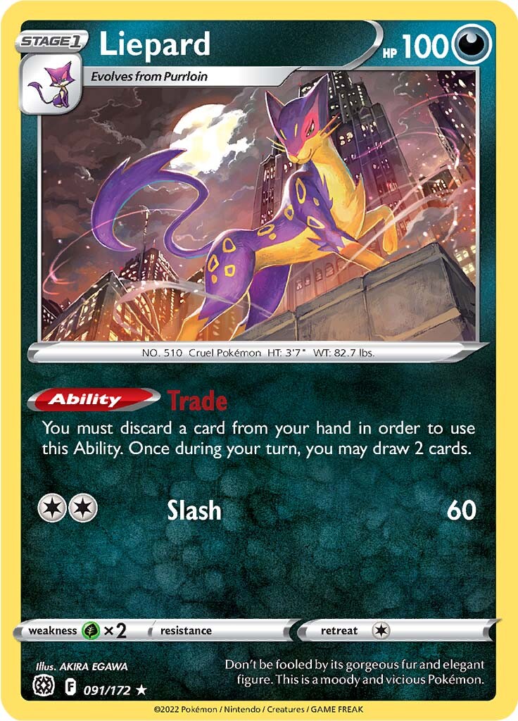 Liepard (091/172) [Sword & Shield: Brilliant Stars] Pokémon