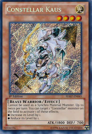 Constellar Kaus [HA07-EN045] Secret Rare Yu-Gi-Oh!