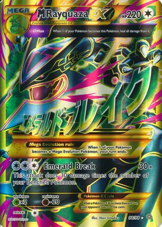 M Rayquaza EX (98/98) (Jumbo Card) [XY: Ancient Origins] Pokémon