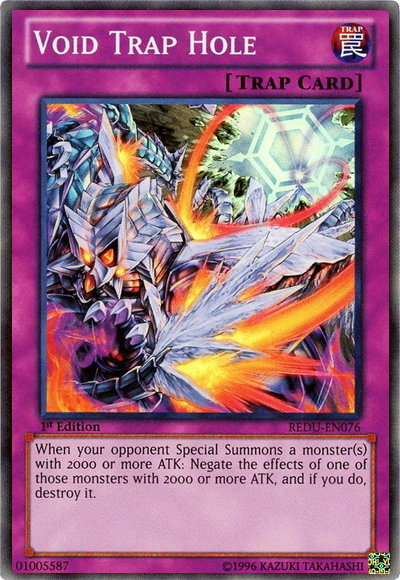 Void Trap Hole [REDU-EN076] Super Rare Yu-Gi-Oh!