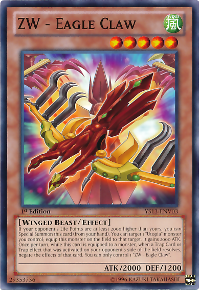 ZW - Eagle Claw [YS13-ENV03] Common Yu-Gi-Oh!