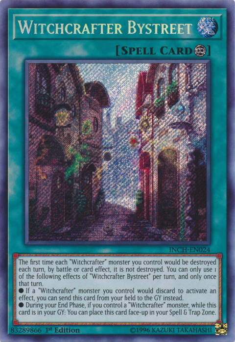 Witchcrafter Bystreet [INCH-EN024] Secret Rare Yu-Gi-Oh!