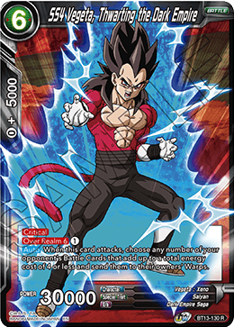 SS4 Vegeta, Thwarting the Dark Empire (Rare) (BT13-130) [Supreme Rivalry] Dragon Ball Super