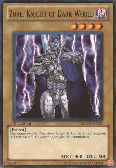 Zure, Knight of Dark World [SDGU-EN004] Common Yu-Gi-Oh!