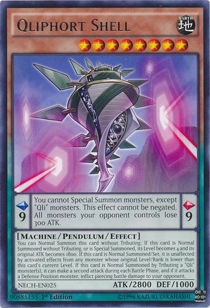 Qliphort Shell [NECH-EN025] Rare Yu-Gi-Oh!