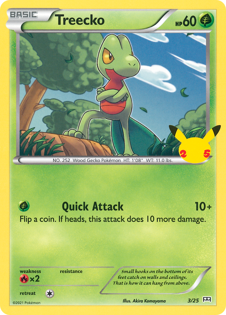 Treecko (3/25) [McDonald's 25th Anniversary] Pokémon