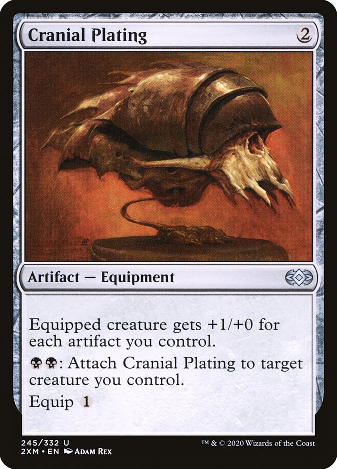 Cranial Plating [Double Masters] Magic: The Gathering