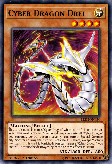 Cyber Dragon Drei [LED3-EN020] Common Yu-Gi-Oh!