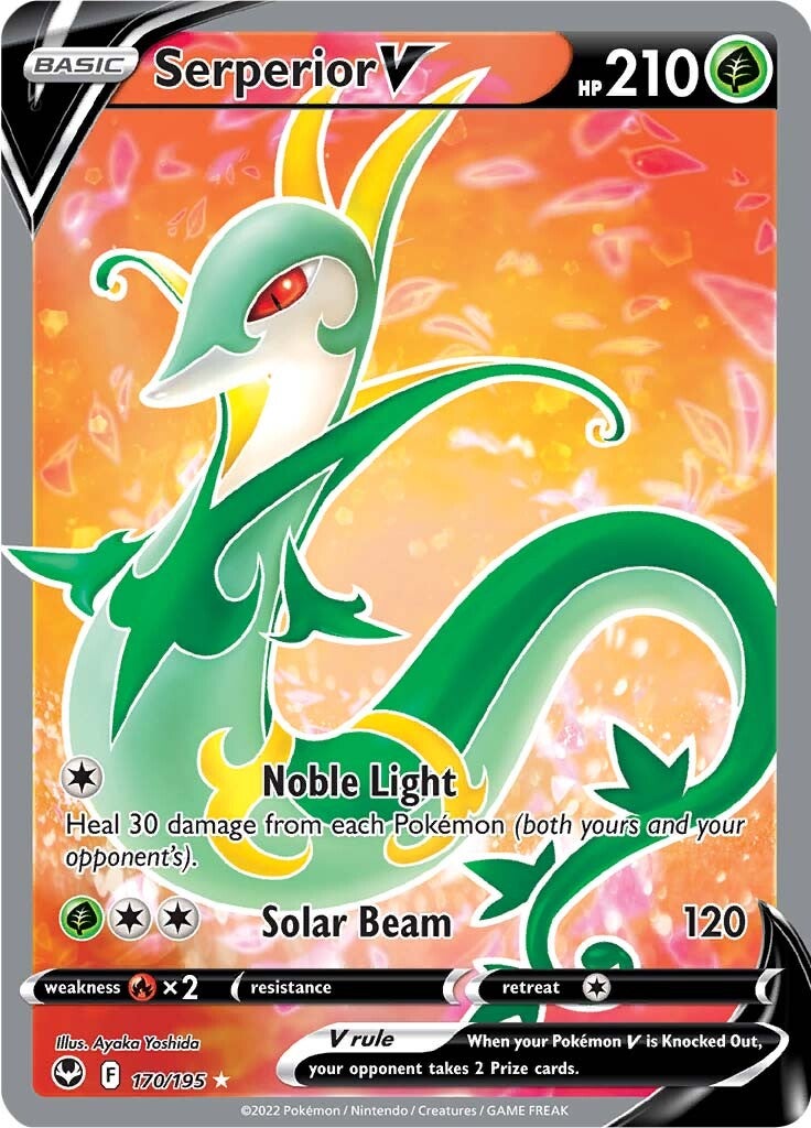 Serperior V (170/195) [Sword & Shield: Silver Tempest] Pokémon